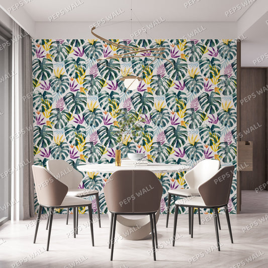 Chee Plant — floral wallpaper Dubai, Peps Wall