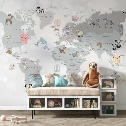 Cute world map