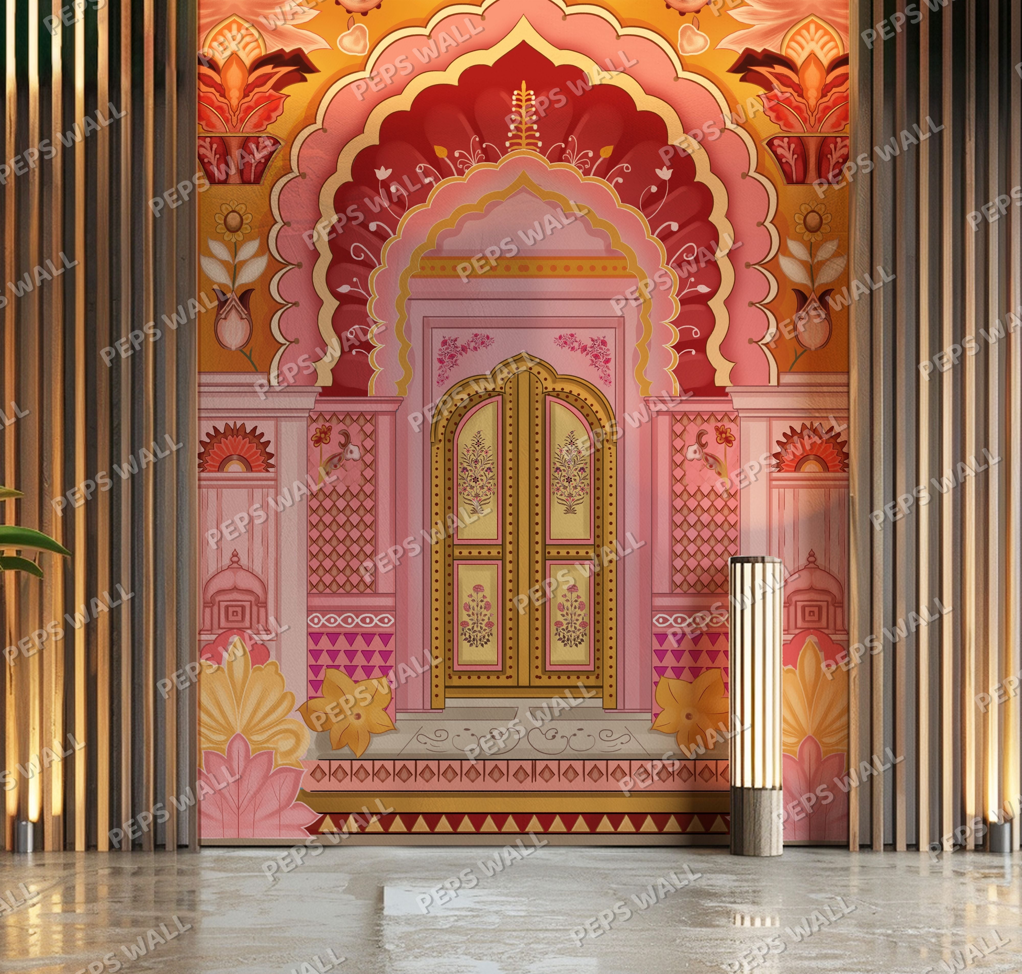 Infinite Doors — indian wallpaper Dubai, Peps Wall