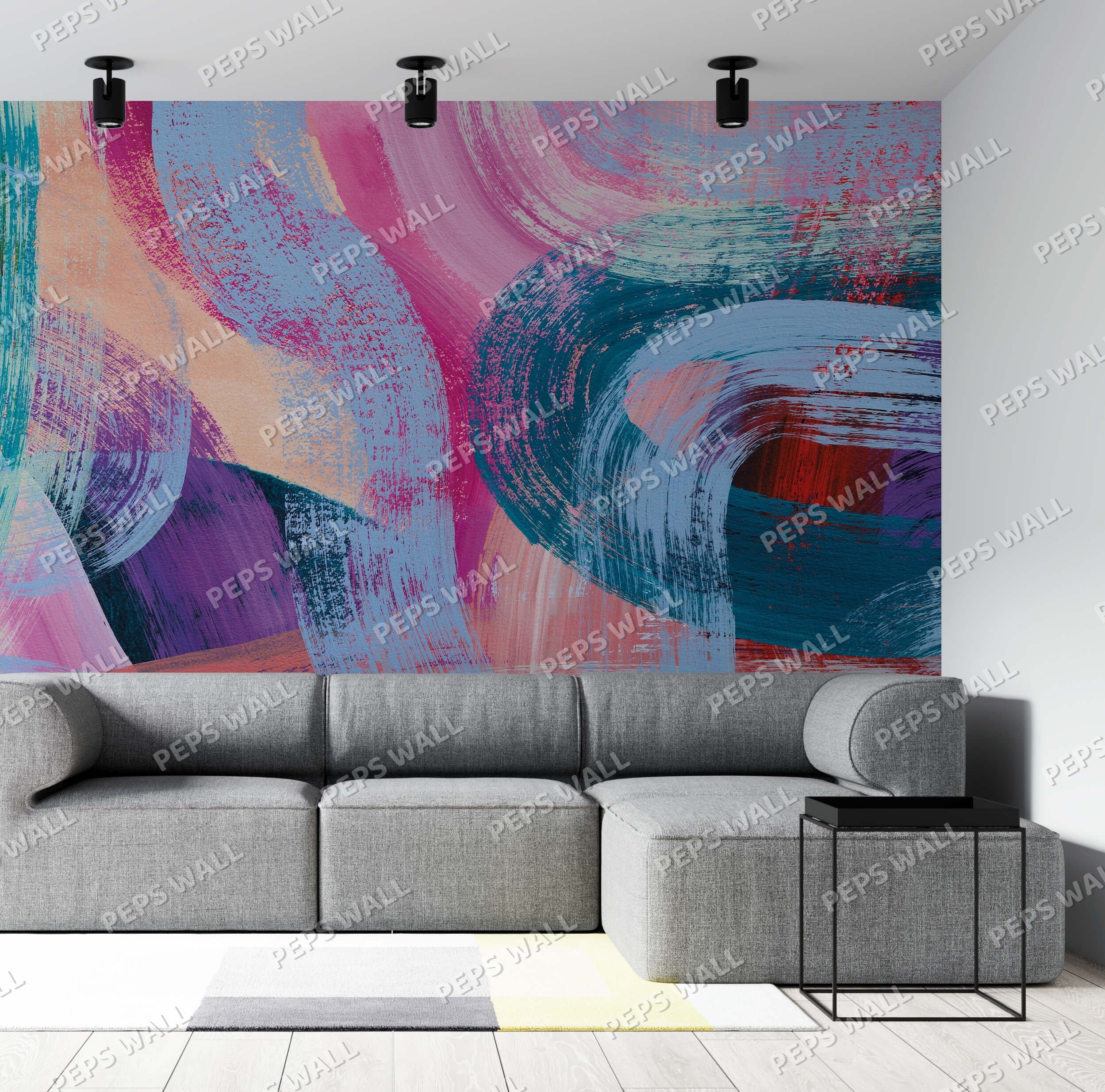 Felicita — geometric wallpaper Dubai, Peps Wall