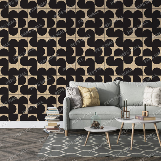 Fourrier — geometric wallpaper Dubai, Peps Wall