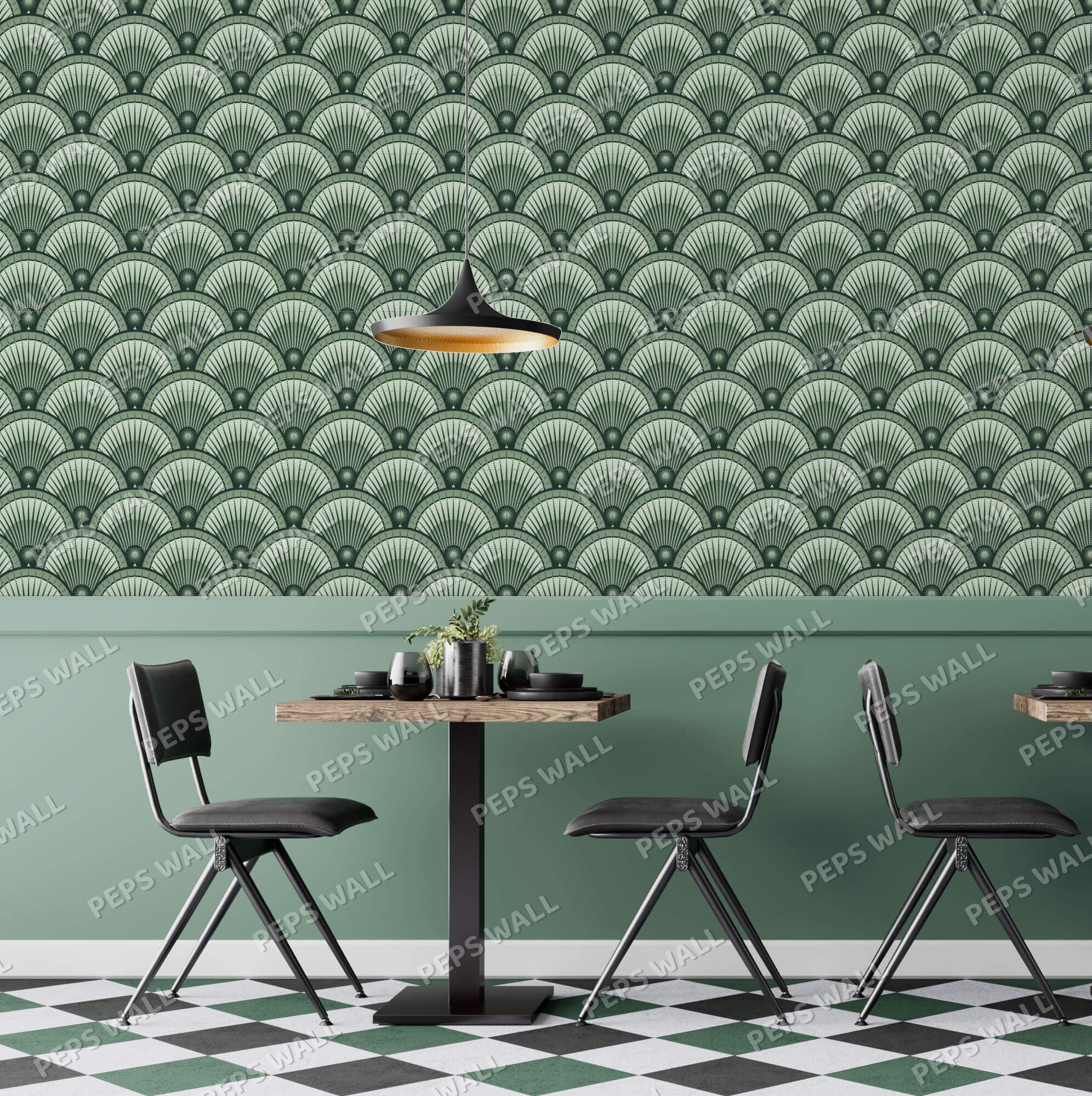 Genese — geometric wallpaper Dubai, Peps Wall