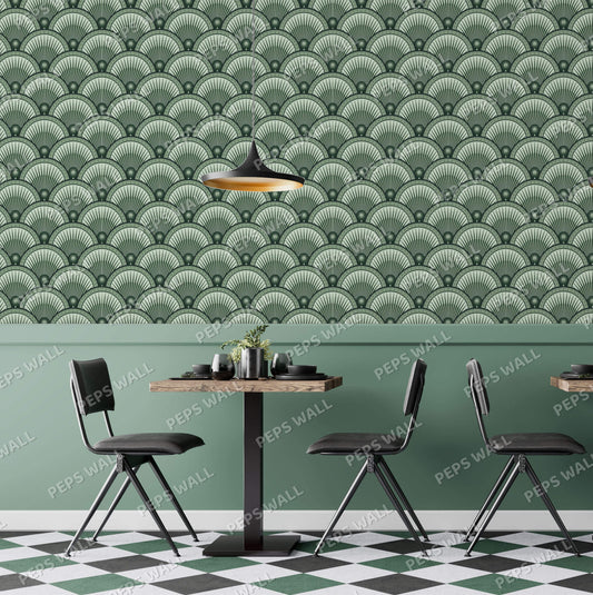 Genese — geometric wallpaper Dubai, Peps Wall