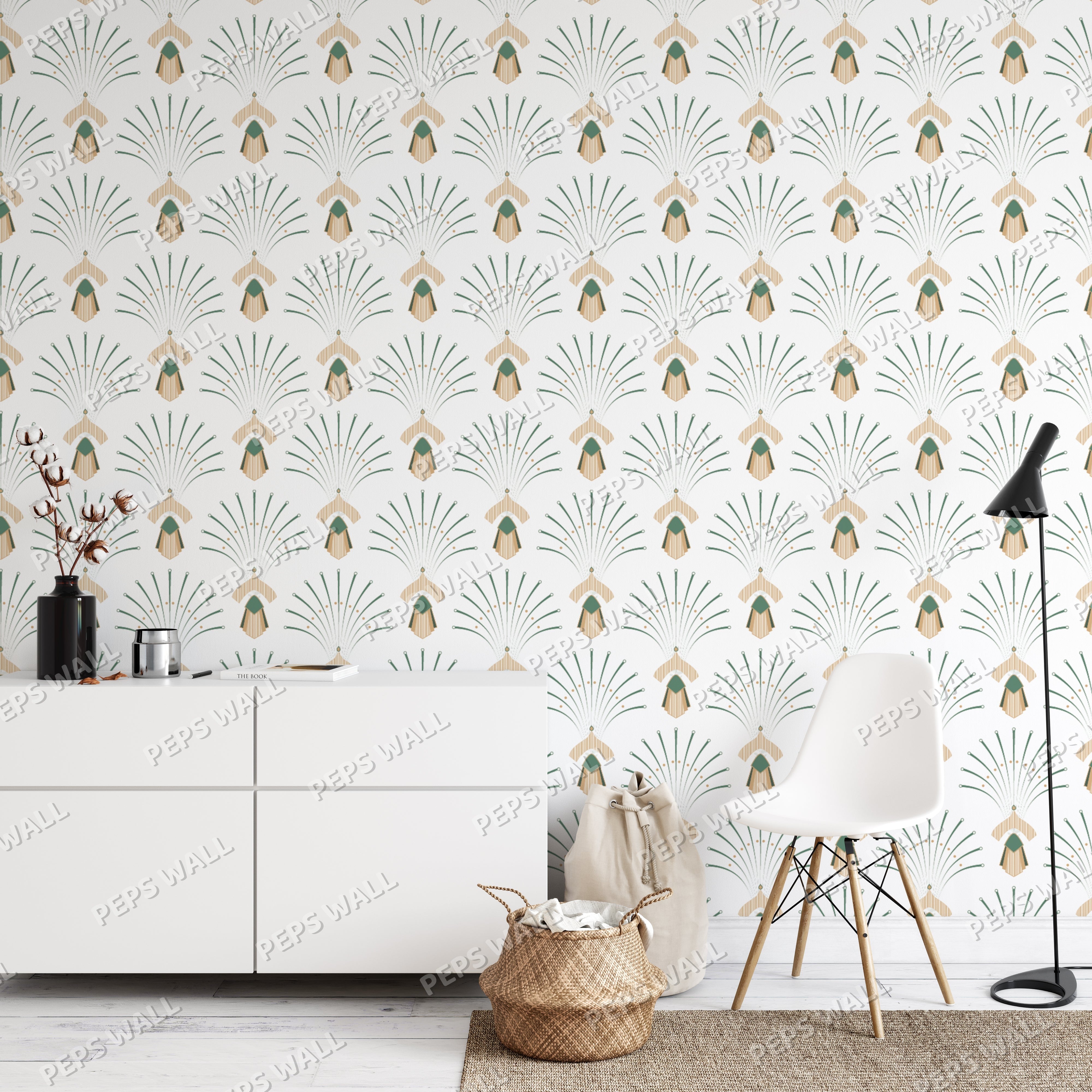 Golden — geometric wallpaper Dubai, Peps Wall