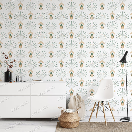 Golden — geometric wallpaper Dubai, Peps Wall
