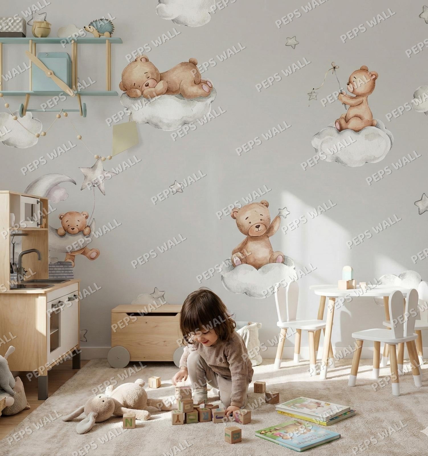 Teddy on clouds