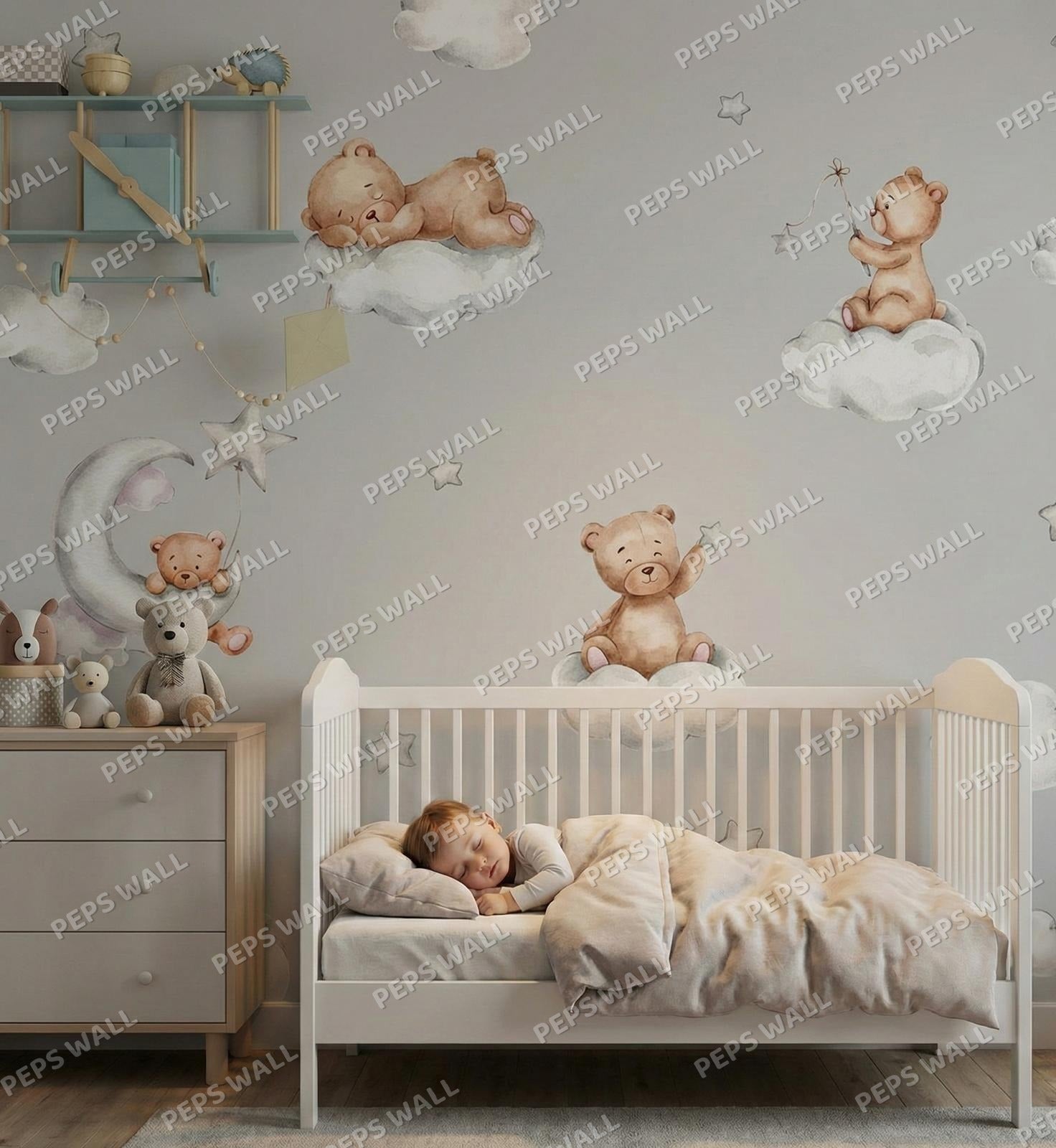 Teddy on clouds