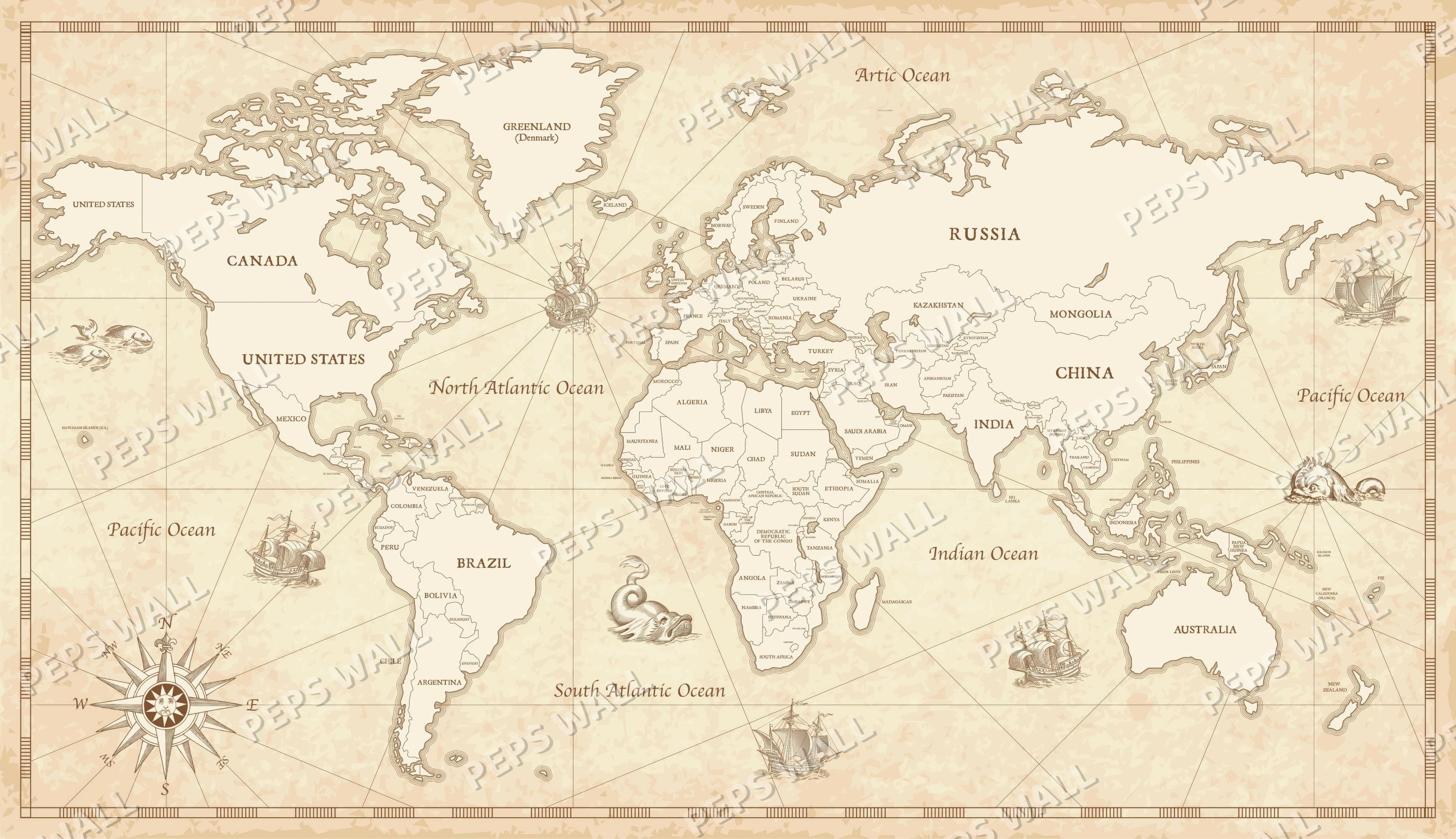 Vintage World Map