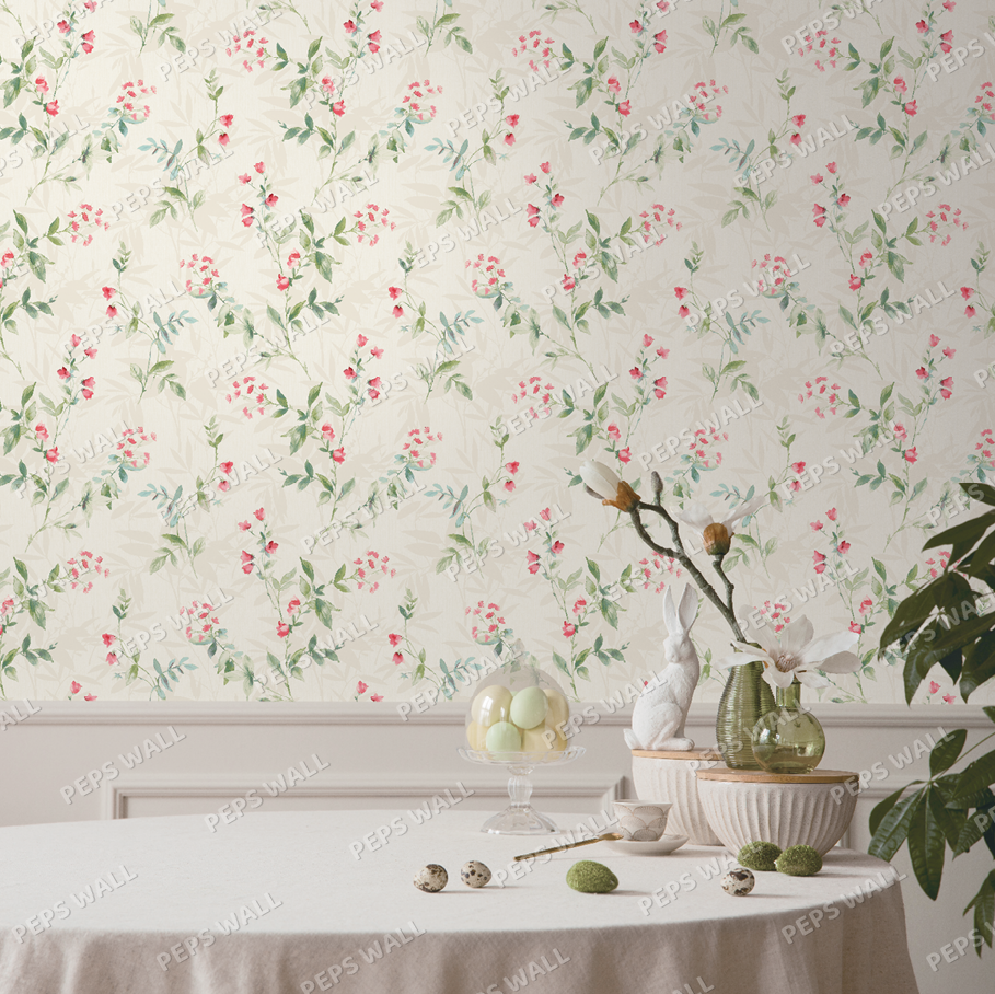 Hibiscus Rose — rose wallpaper Dubai, Peps Wall