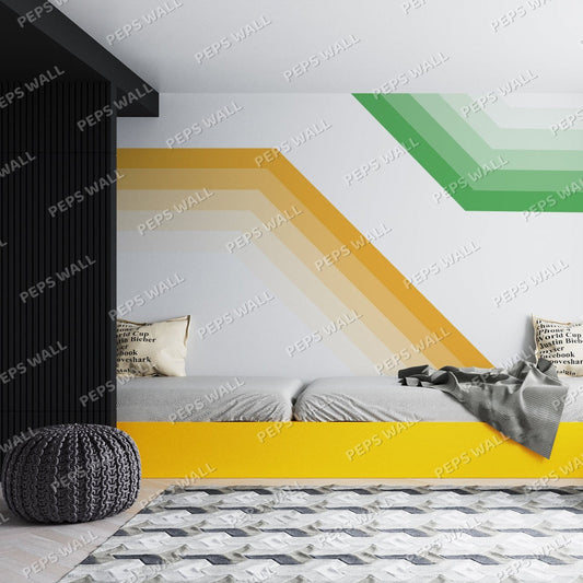 Illusion — geometric wallpaper Dubai, Peps Wall