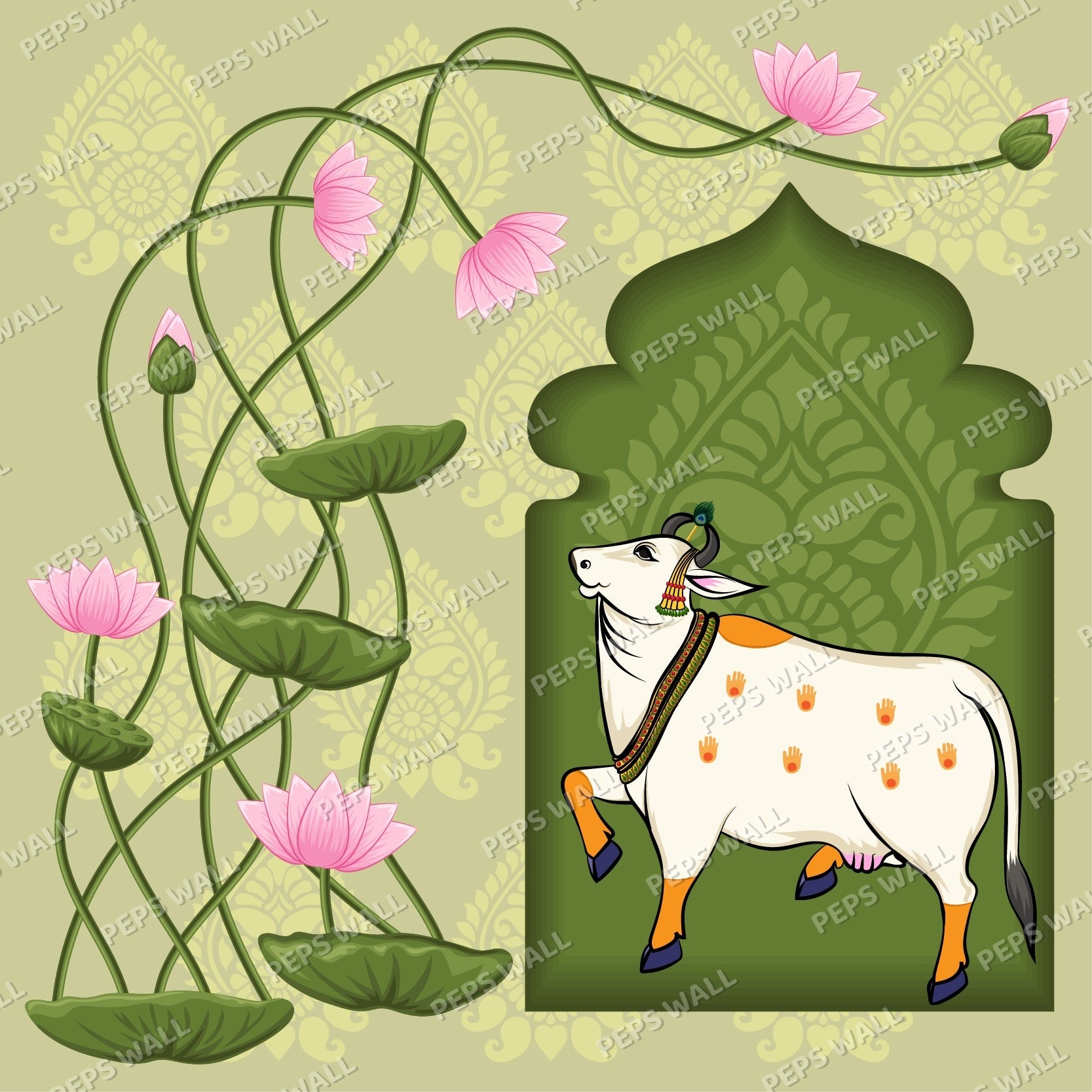 Inspiration #2 — indian wallpaper Dubai, Peps Wall