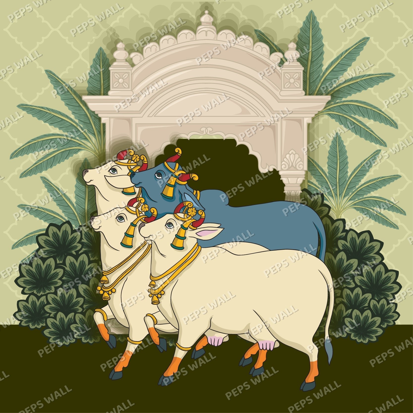 Inspiration #3 — indian wallpaper Dubai, Peps Wall