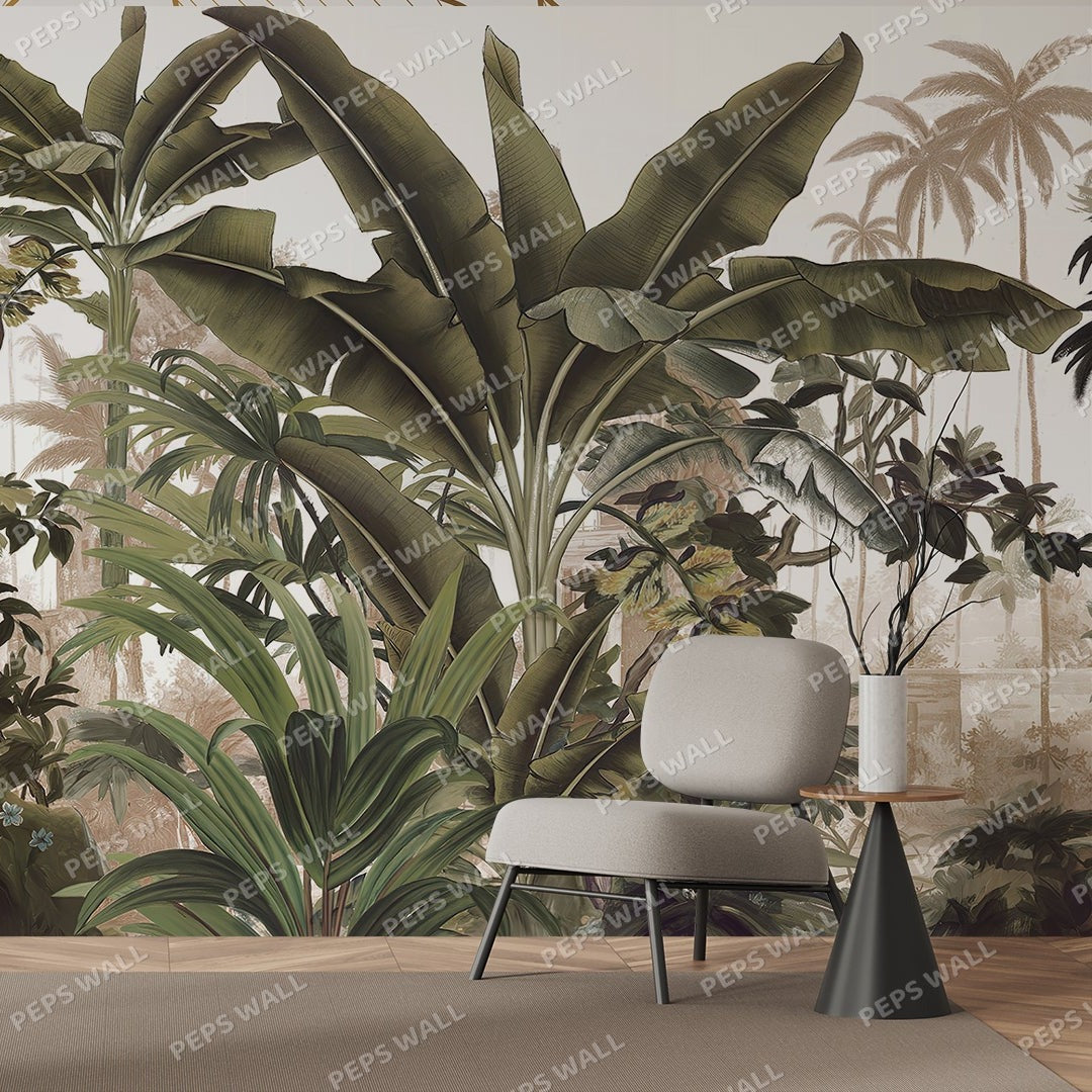 Jungle — forest wallpaper Dubai, Peps Wall