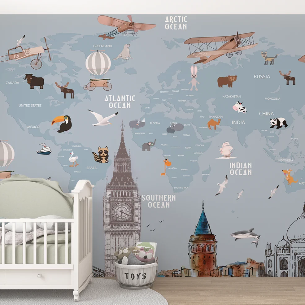 Kids world map