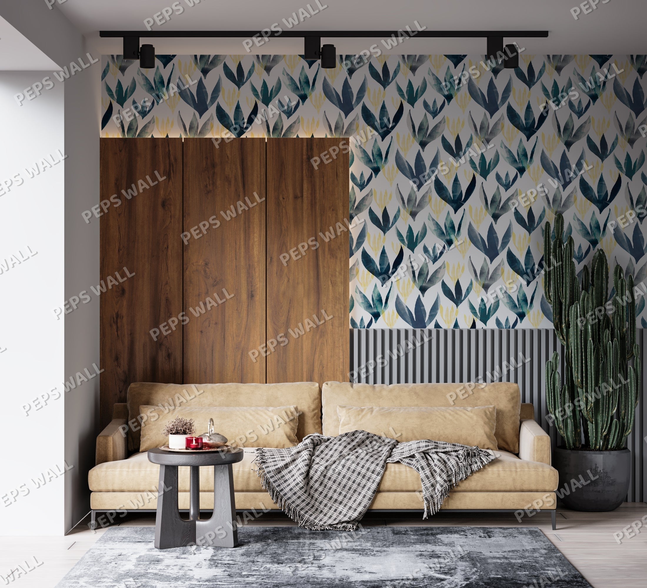 Lilly — floral wallpaper Dubai, Peps Wall