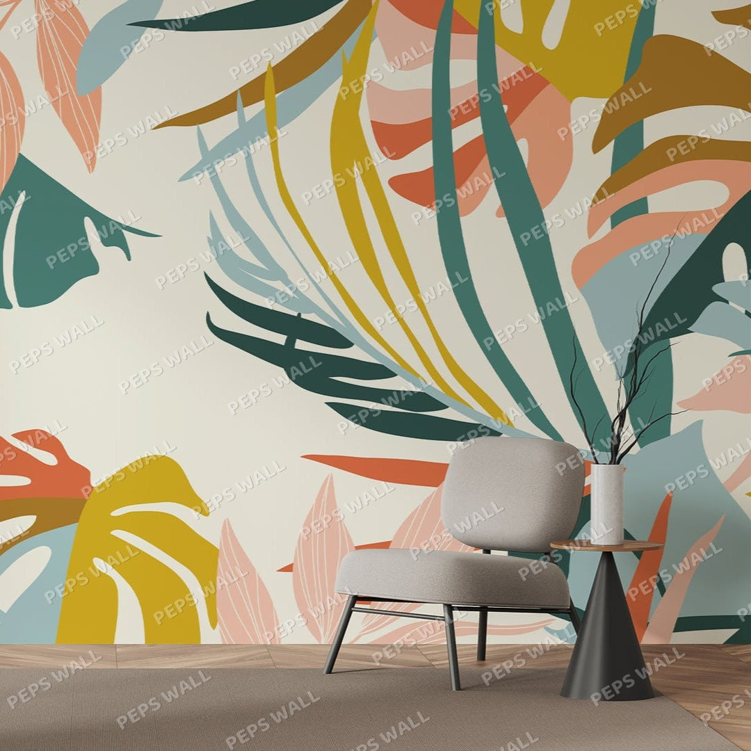 Lush Land — warm neutral wallpaper Dubai, Peps Wall