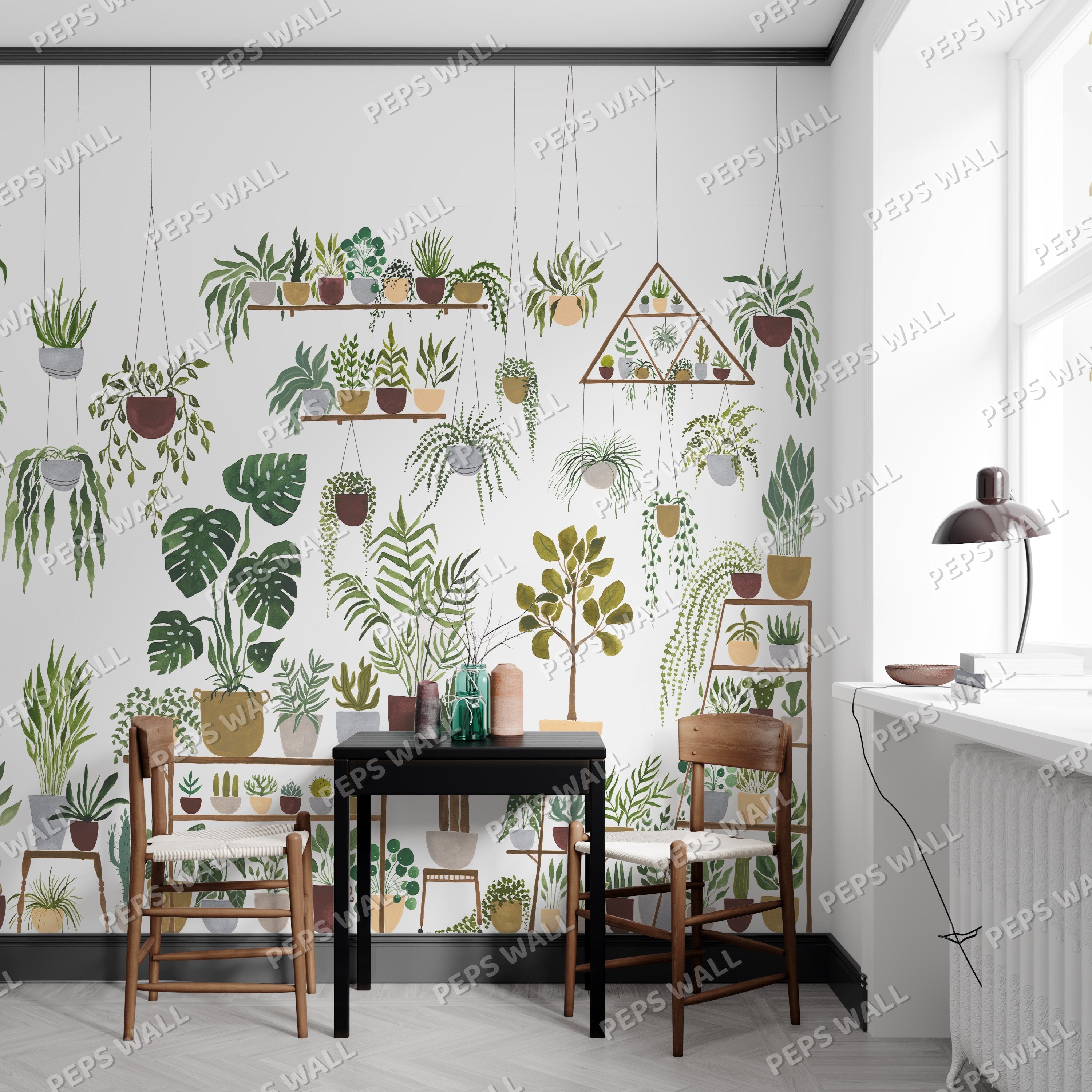 Main Verte — floral wallpaper Dubai, Peps Wall