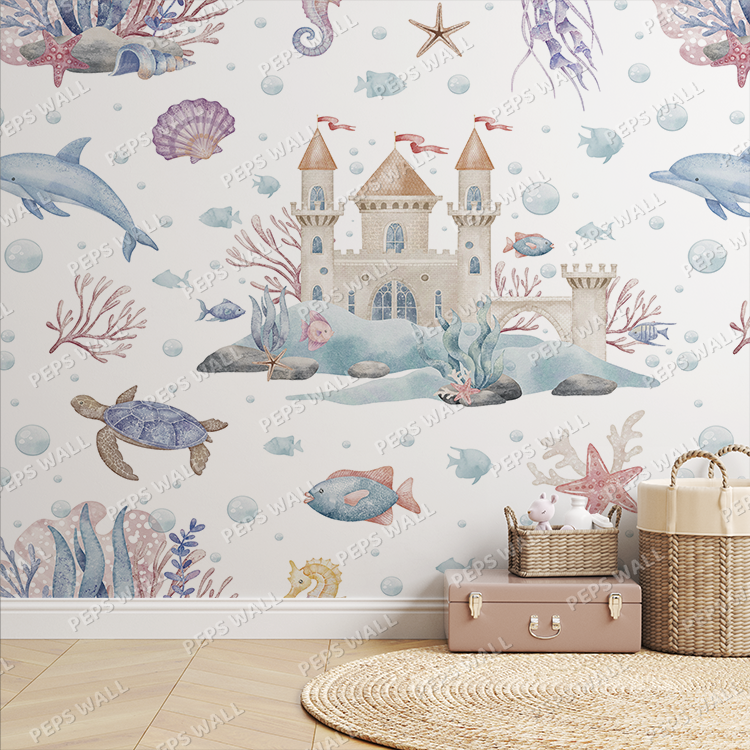 Underwater Castle — princess wallpaper Dubai, Peps Wall