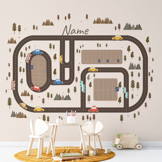 Car Route - Brown