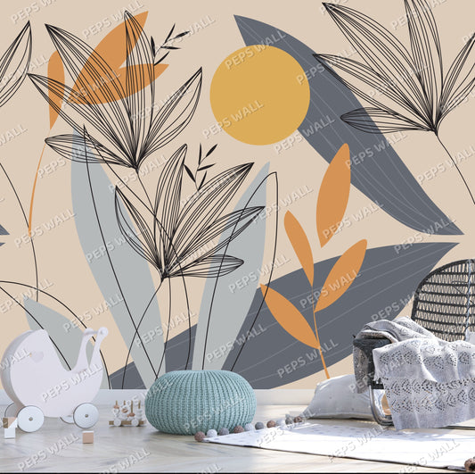 Wild Grace — warm neutral wallpaper Dubai, Peps Wall