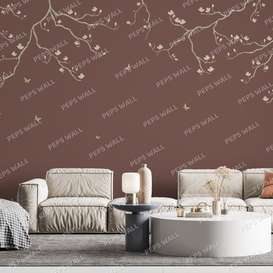 Magnolia Flower — cherry blossom wallpaper Dubai, Peps Wall