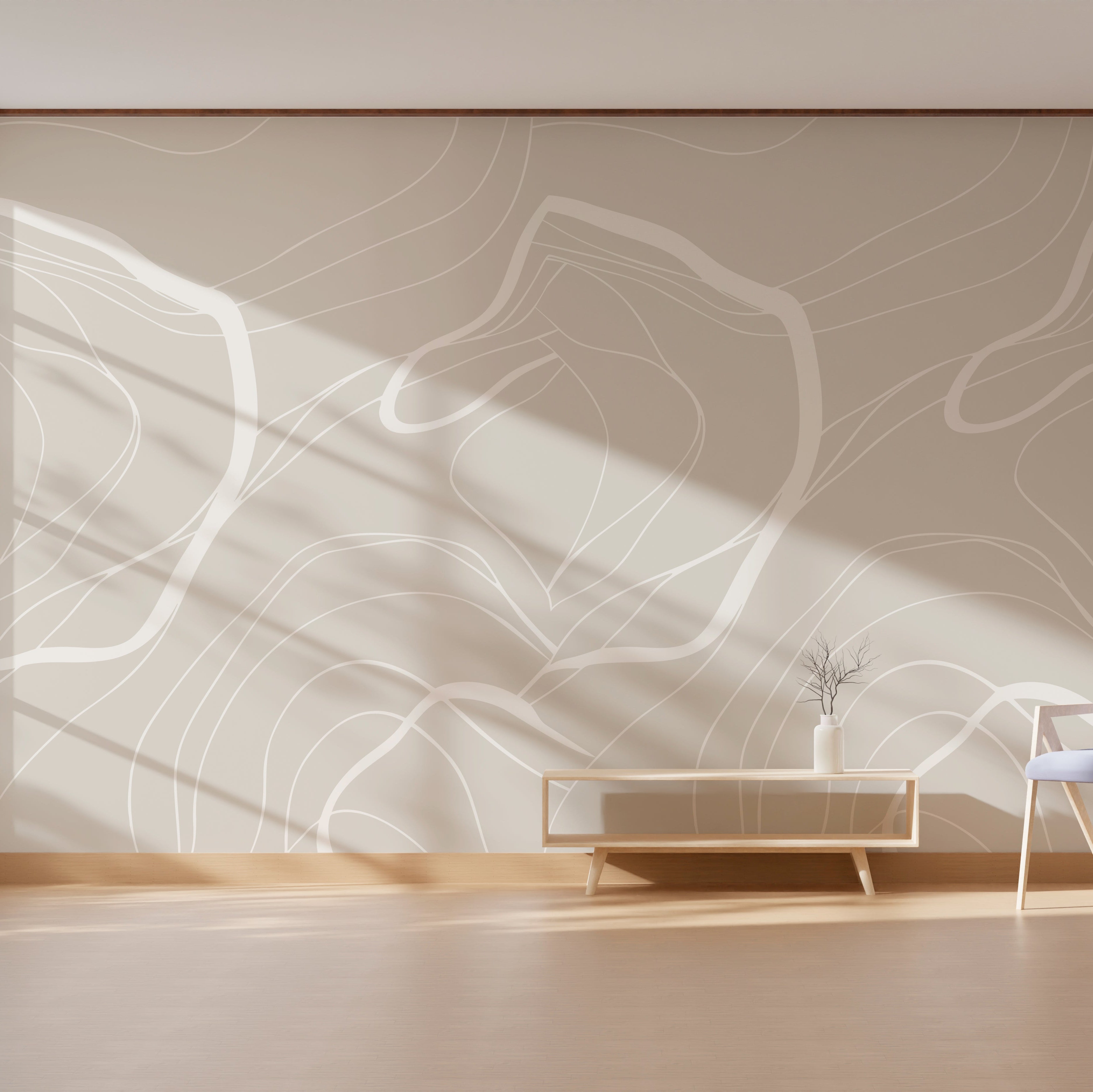 Abstract White Waves