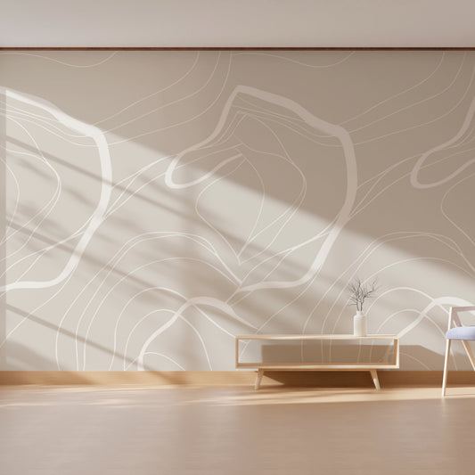 Abstract White Waves