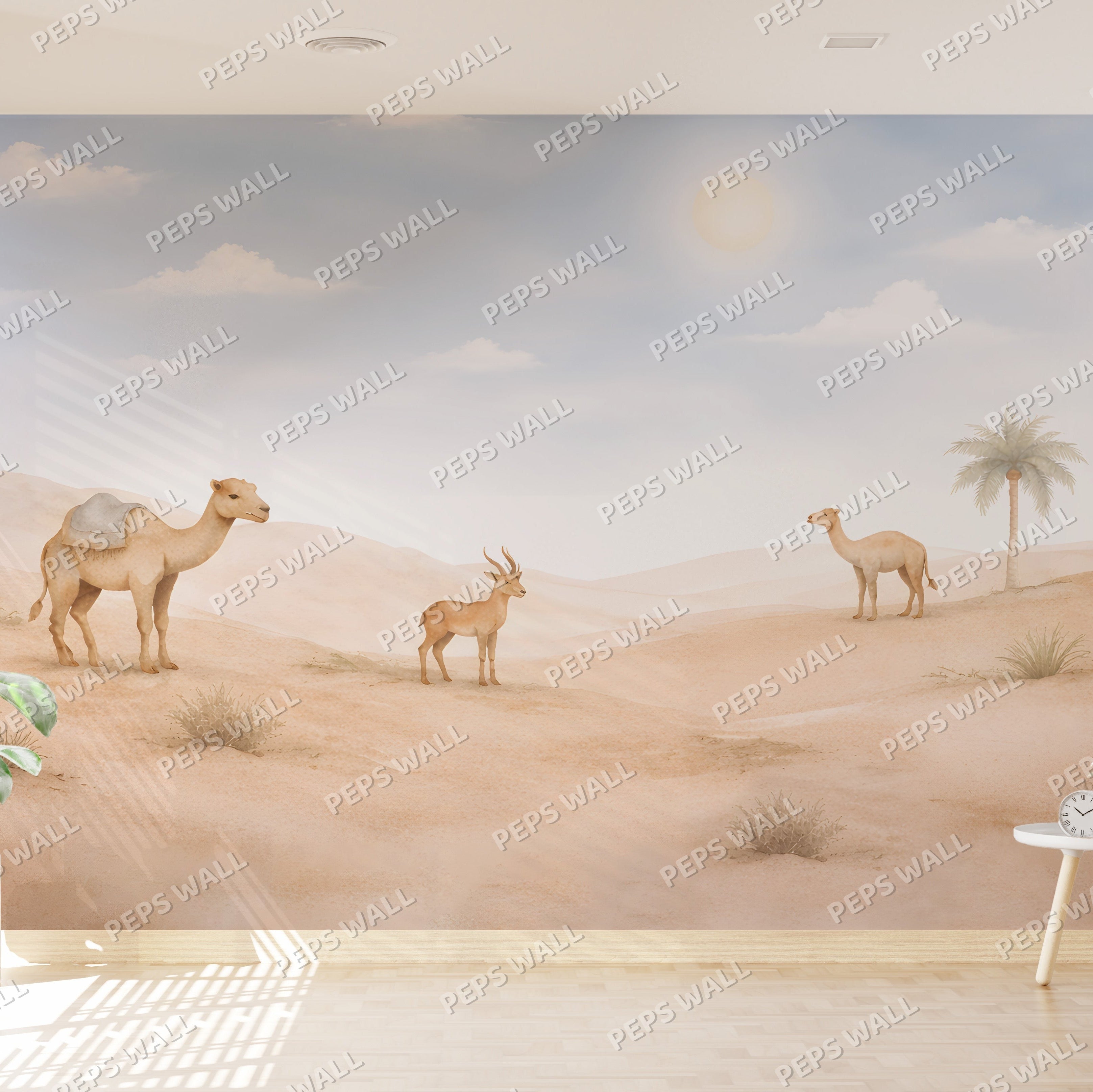 Desert Safari — kids animal wallpaper Dubai, Peps Wall