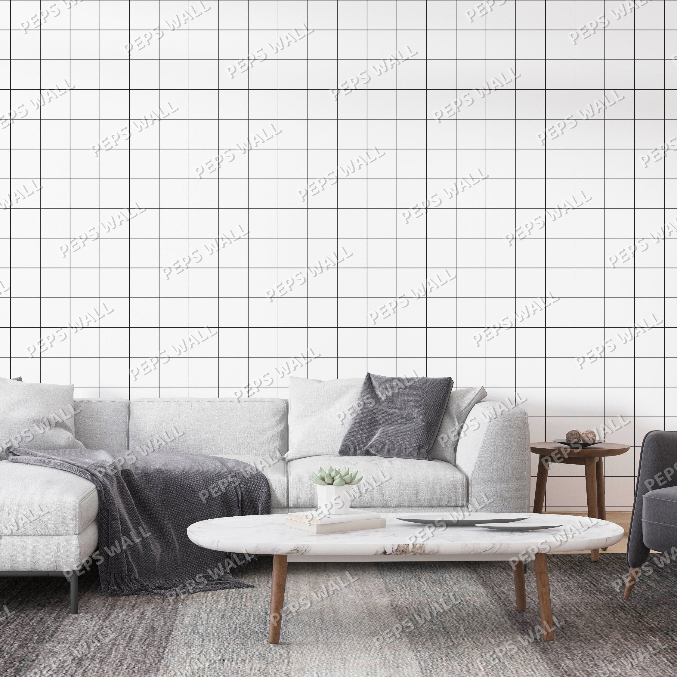 Check Boxes — kids pattern wallpaper Dubai, Peps Wall