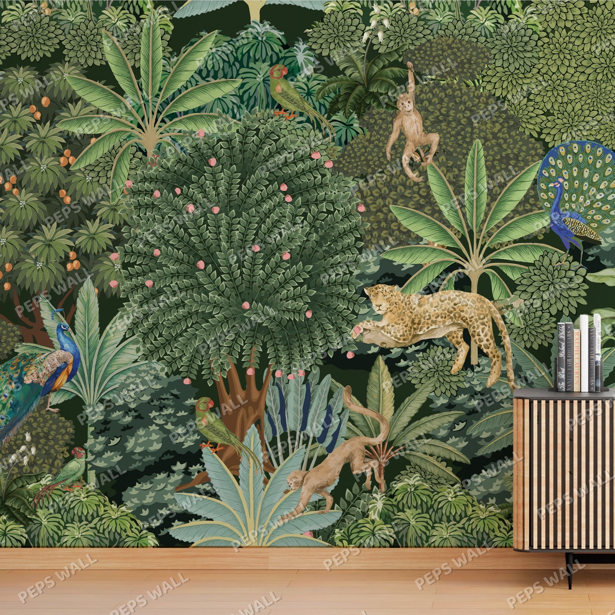 Mughal Forrest — indian wallpaper Dubai, Peps Wall