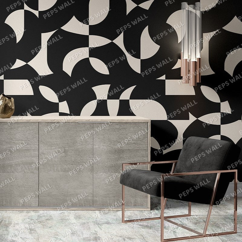 Mystery Geometry — geometric wallpaper Dubai, Peps Wall