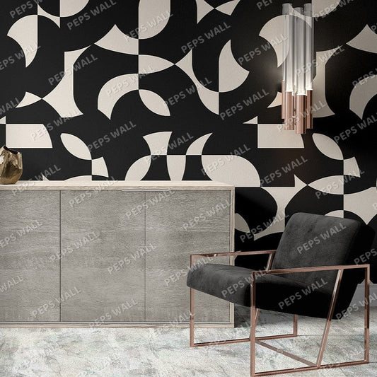 Mystery Geometry — geometric wallpaper Dubai, Peps Wall