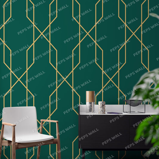 Cassandre — geometric wallpaper Dubai, Peps Wall