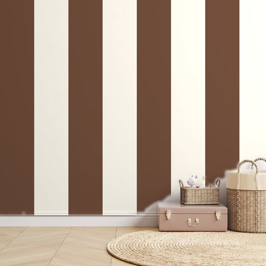 Cocoa Stripe Cabana — room mockup