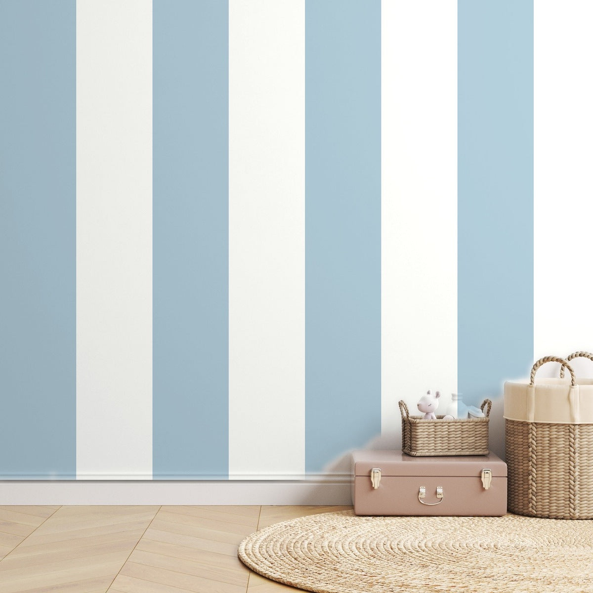 Blue Stripe Cabana — room mockup