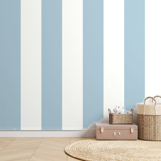 Blue Stripe Cabana — room mockup