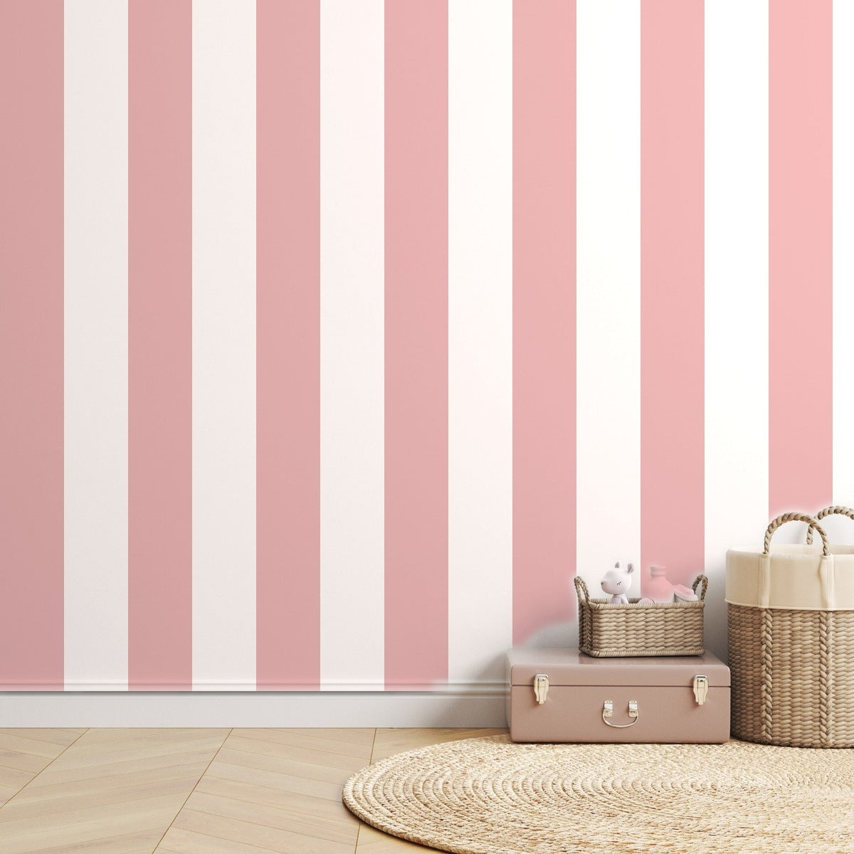 Pink Stripe Classic — room mockup