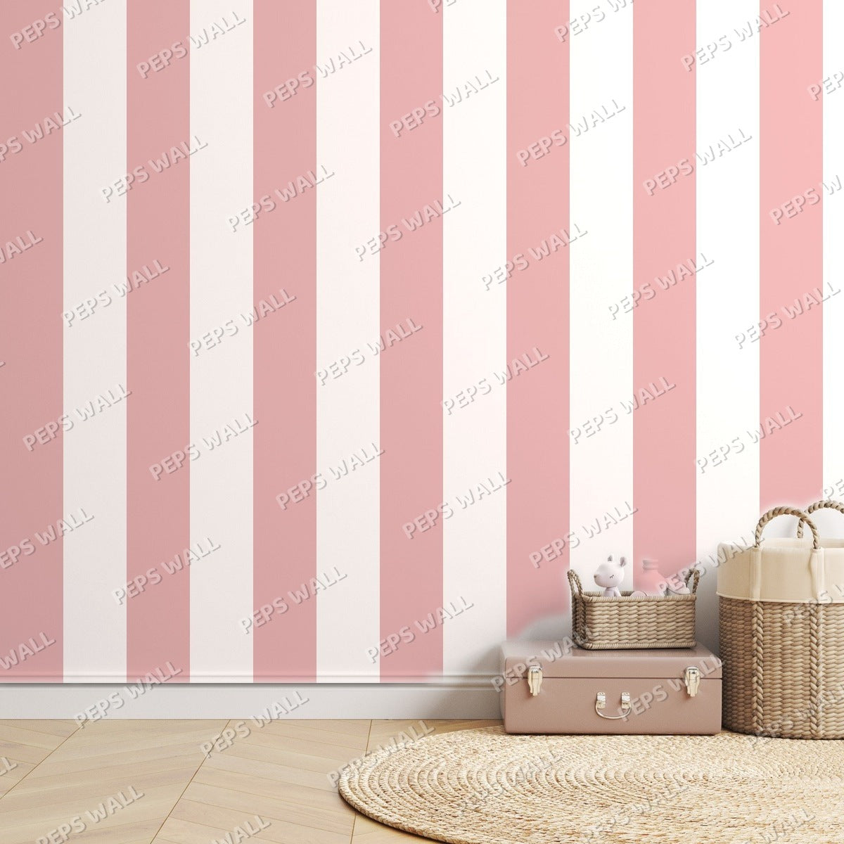 Pink Stripe Classic — room mockup