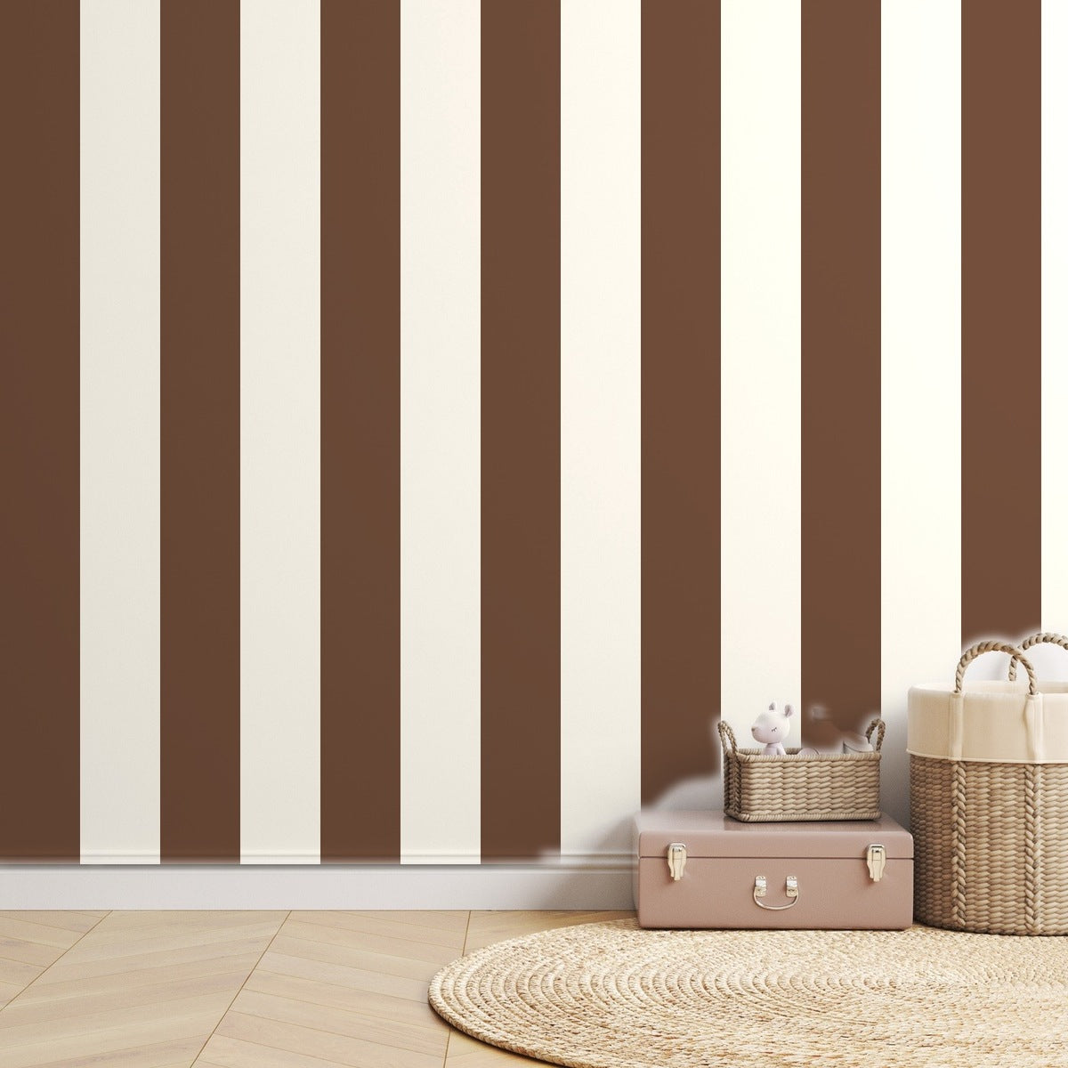 Cocoa Stripe Classic — room mockup
