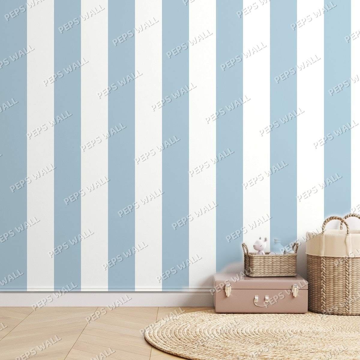 Blue Stripe Classic — room mockup