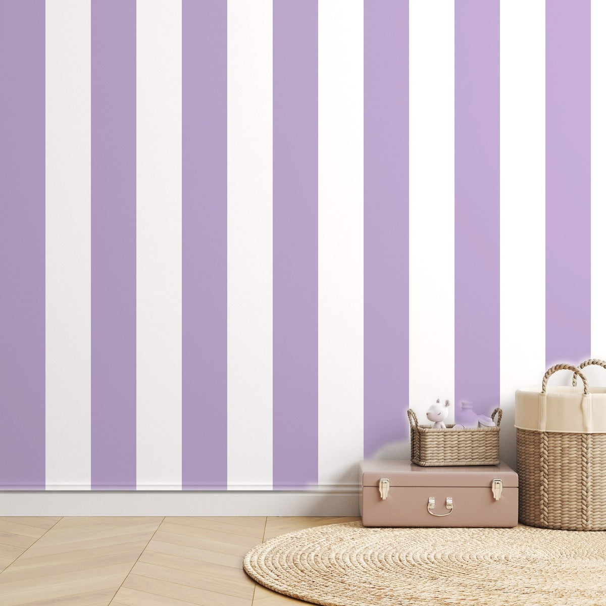 Lilac Stripe Classic — room mockup