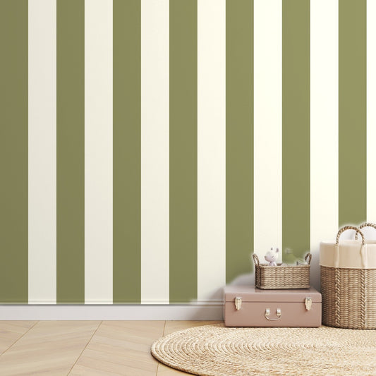 Olive Stripe Classic — room mockup