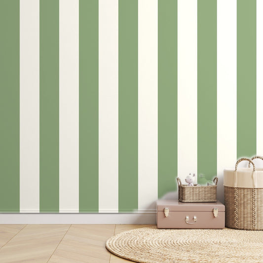 Sage Stripe Classic — room mockup