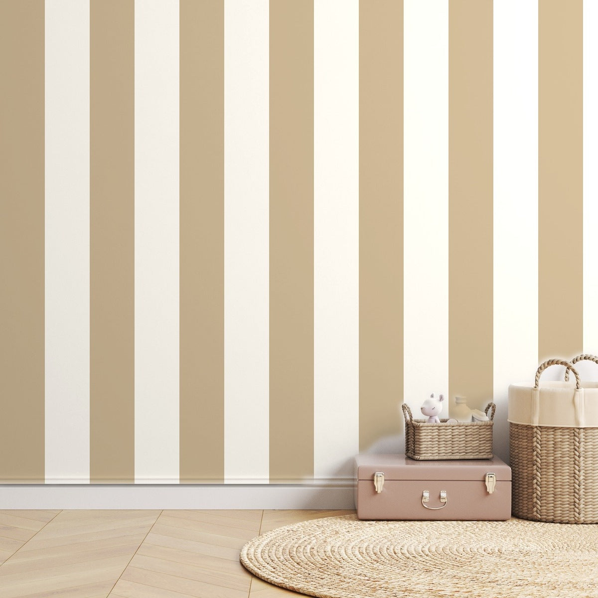 Sand Stripe Classic — room mockup