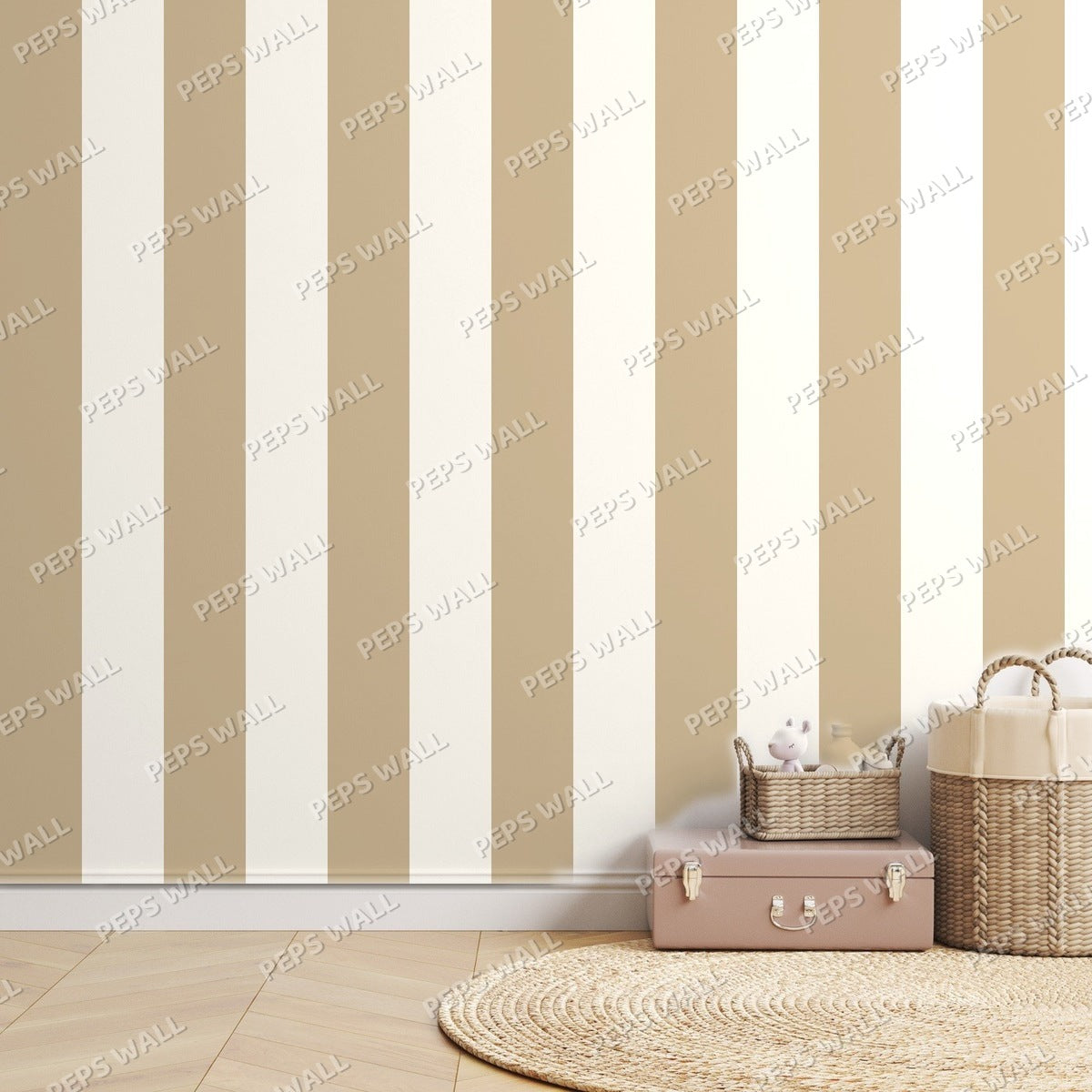 Sand Stripe Classic — room mockup