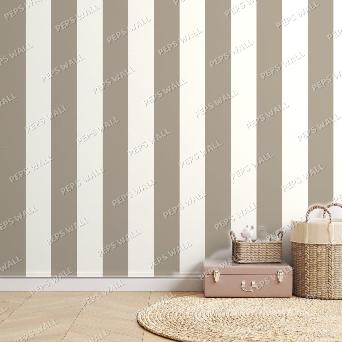 Greige Stripe Classic — room mockup