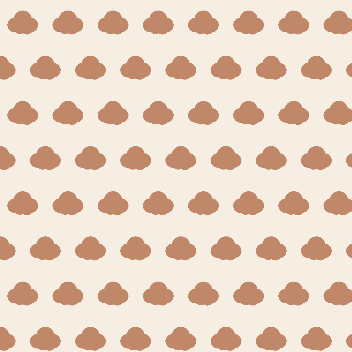 Terracotta Cloud — pattern swatch