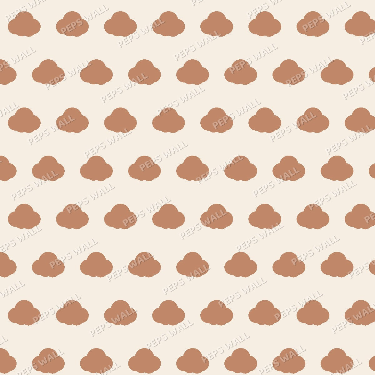Terracotta Cloud — pattern swatch