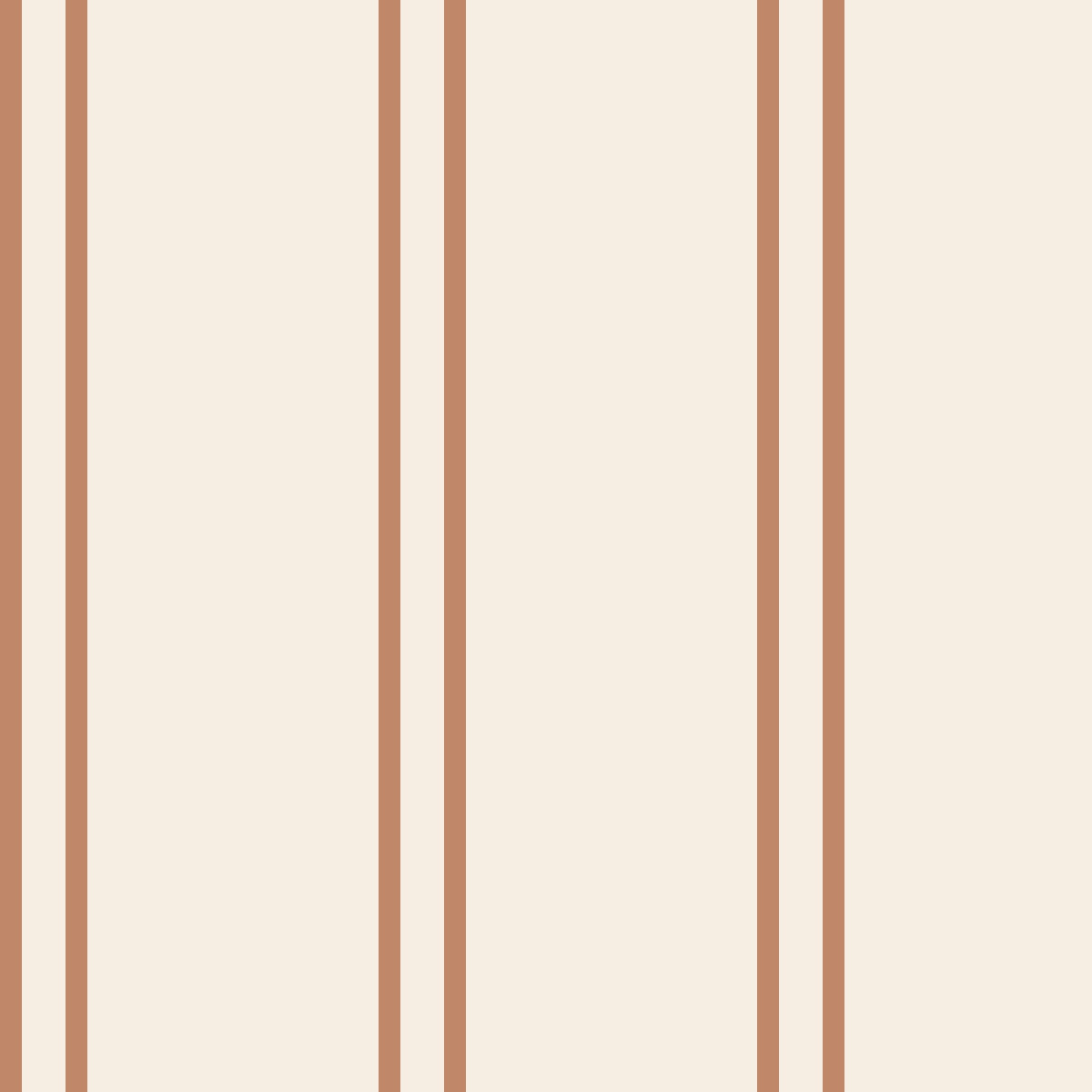 Terracotta Stripe Banker — pattern swatch
