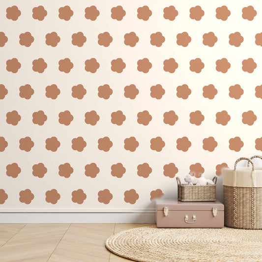 Terracotta Ditsy Floral — room mockup